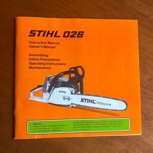 STIHL 026 Orange Owner's Manual - Instruction & Safety Guide